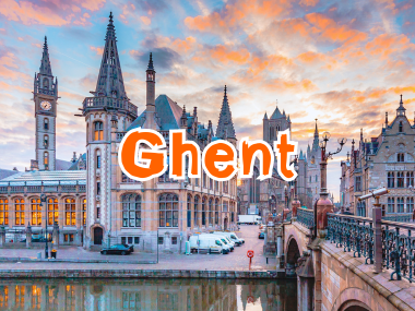 เที่ยวเมืองเกนต์ (Ghent) ชมตึกสวย ริมแม่น้ำ ประเทศเบลเยียม